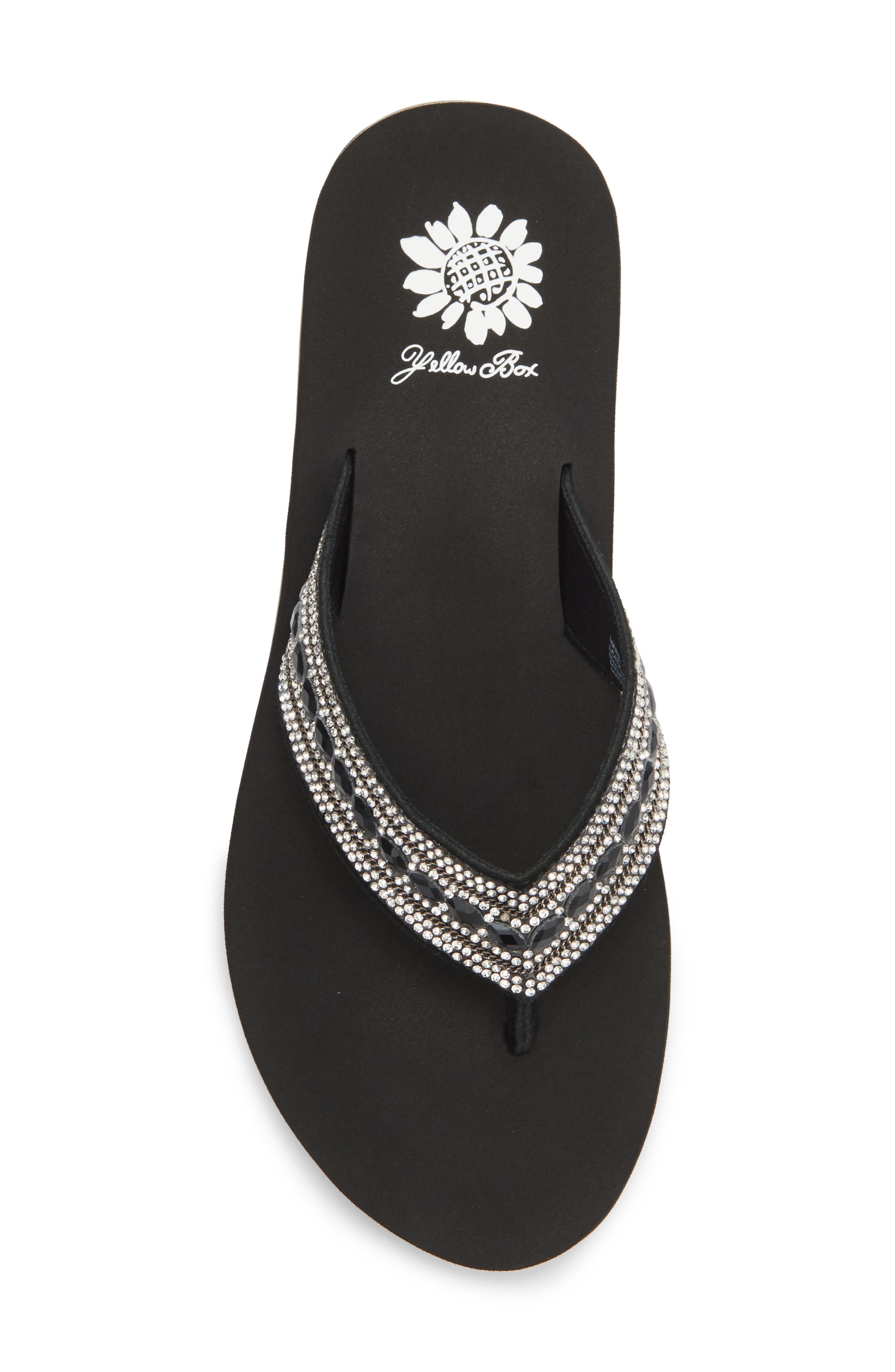 Yellow Box Premium Marcy Flip Flop Sandal, Alternate, color, Black