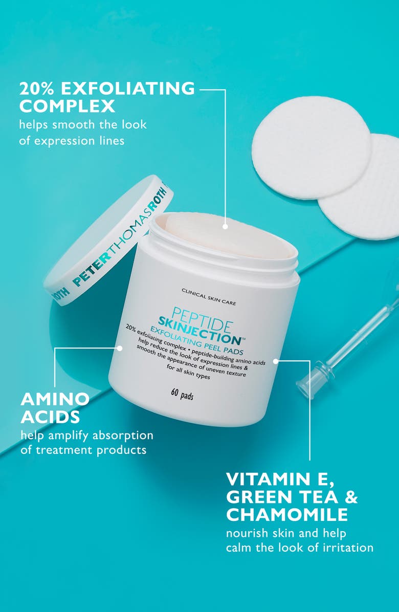 Peter Thomas Roth Peptide Skinjection Exfoliating Peel Pads, Alternate, color, 