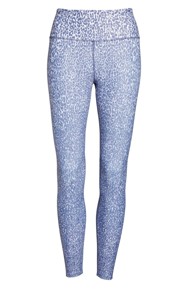 Soul by SoulCycle Ombré Leopard Tights, Alternate, color, 