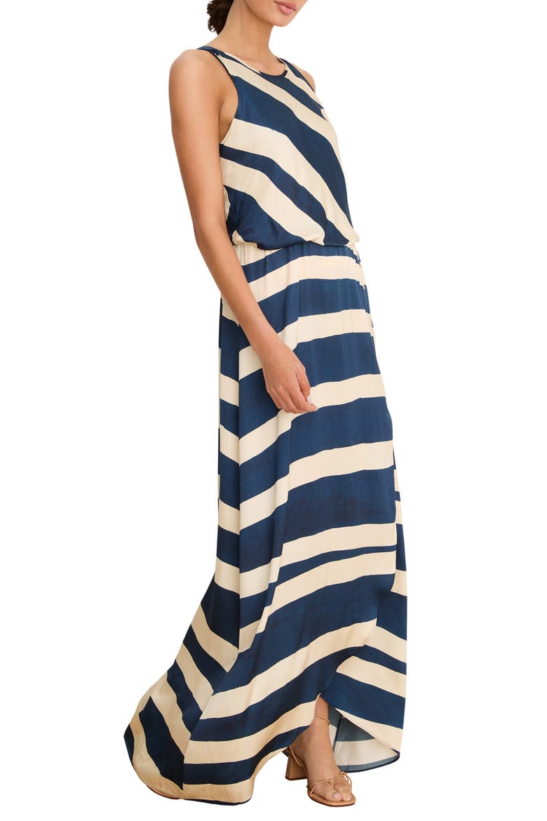 Vivian New Horizons Maxi Dress, Main, color, INDIGO MULTI