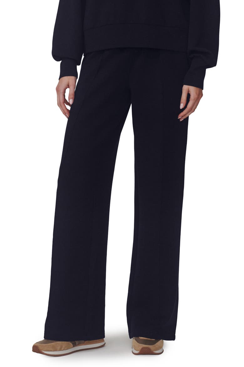 The Wide Leg 30-Inch Track Pants, Main, color, BLUE NIGHTS