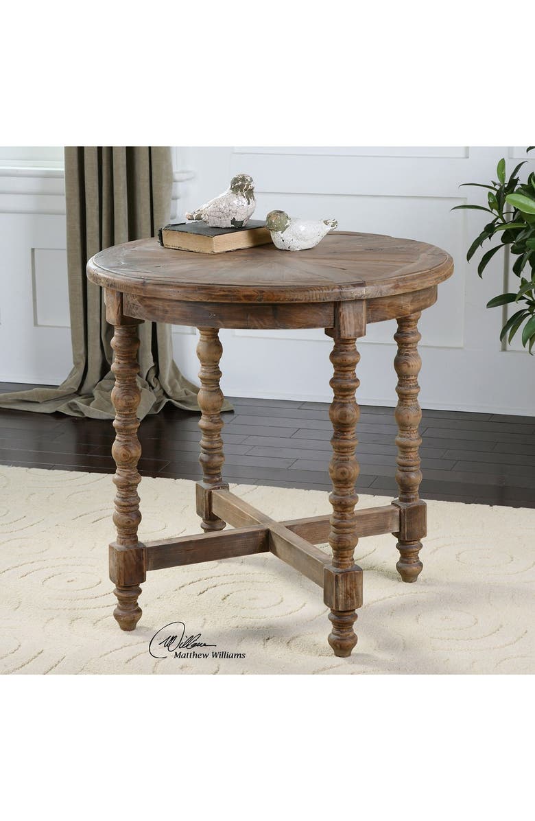 Uttermost Samuelle Wood End Table, Alternate, color, 