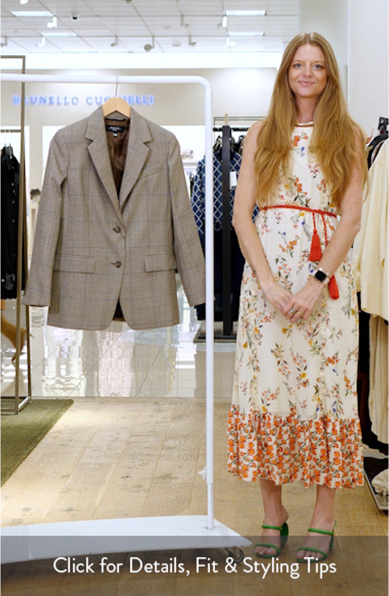 Burgos Plaid Wool Blazer, sales video thumbnail