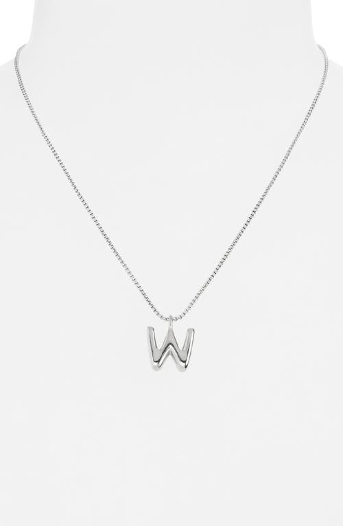 Open Edit Waterproof Bubble Initial Pendant Necklace