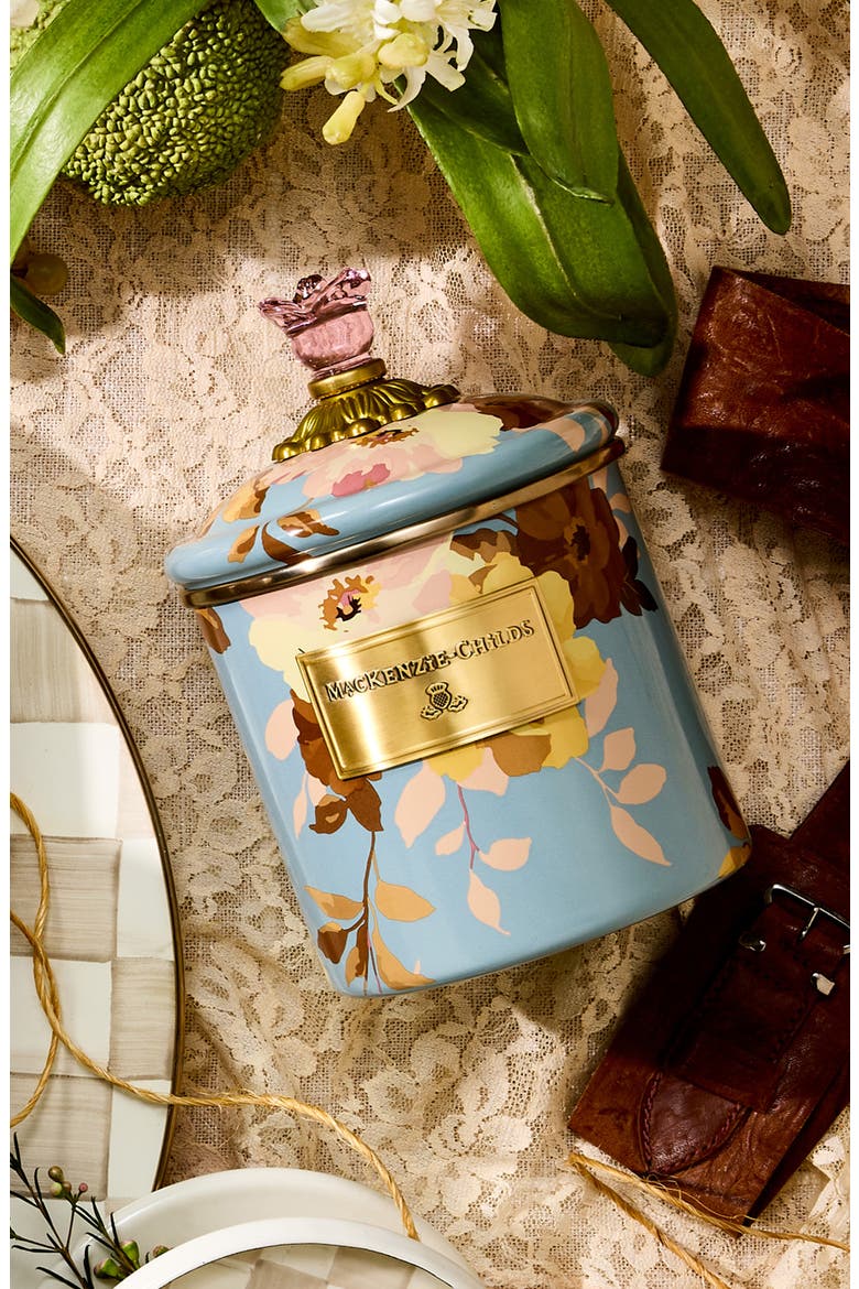 Wild Rose Slate Small Canister, Alternate, color, BLUE