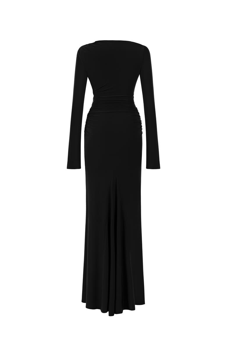Nocturne Knotted Long Dress, Alternate, color, 