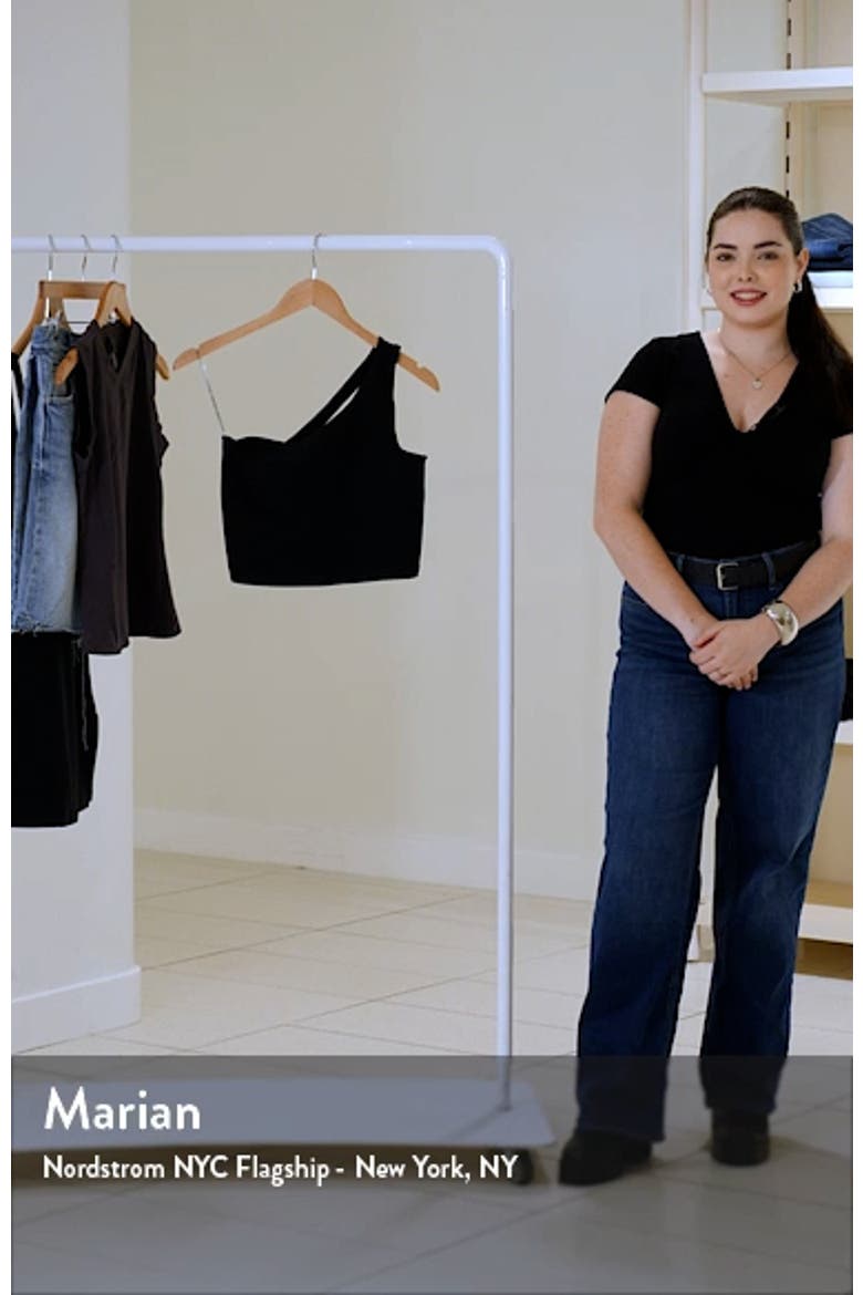 Space Dye One Up Asymmetric Crop Tank Top video