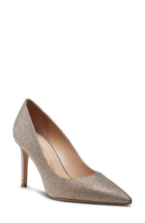 Stuart Weitzman Stuart Metallic Classic Pumps In Poudre