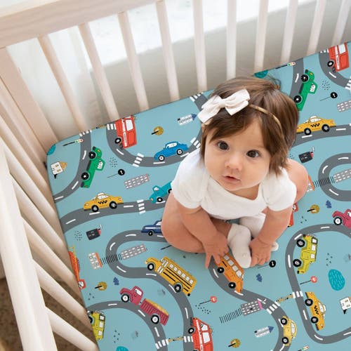Norani Organic Fitted Crib Sheet In Cars