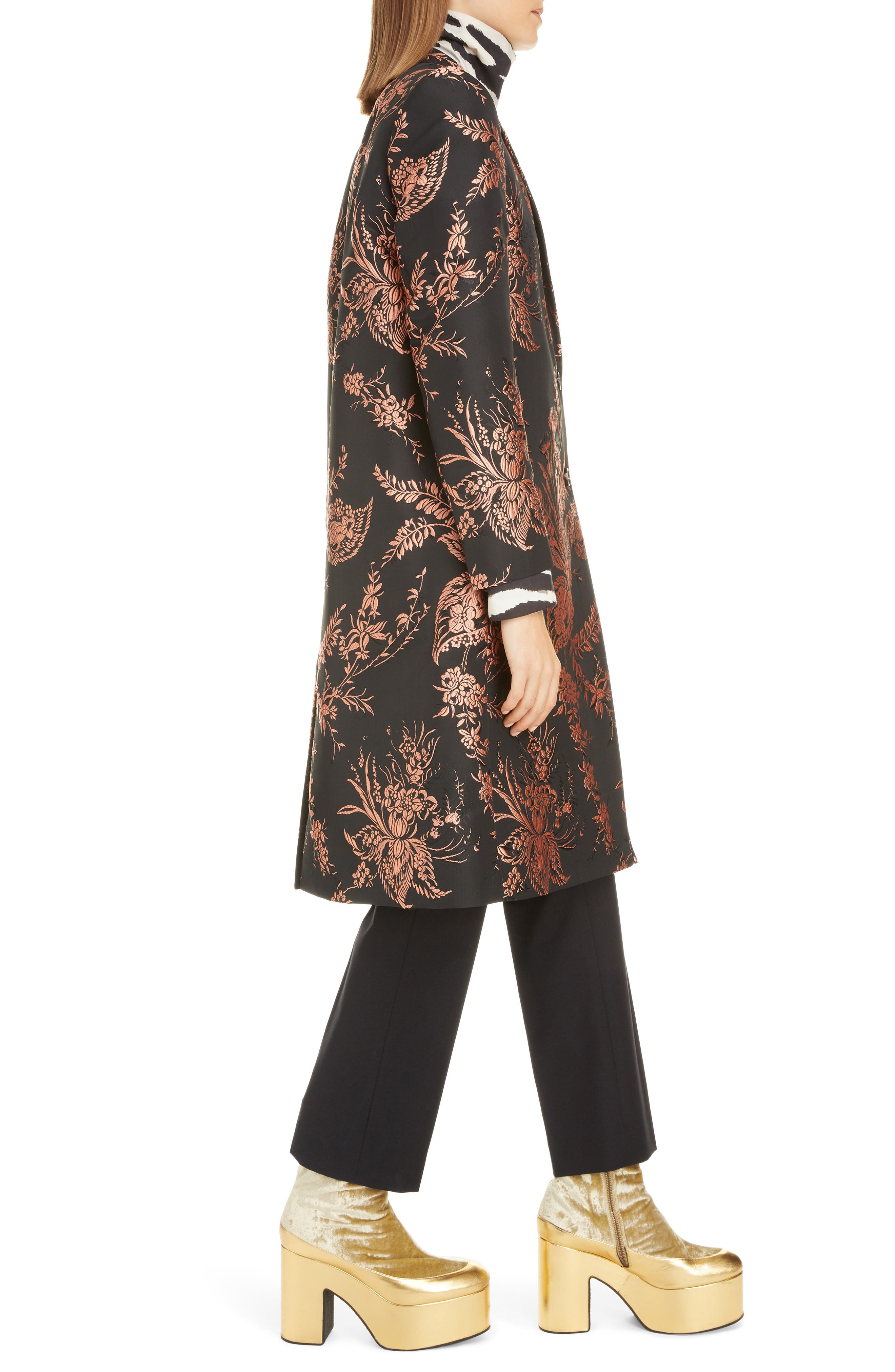 Dries Van Noten Floral Jacquard Coat (Women) | Nordstrom