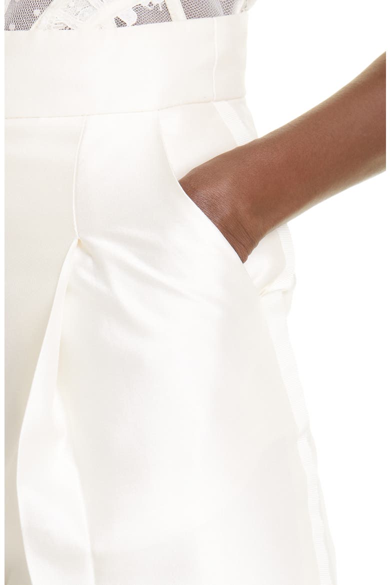 Zimmerman Dancer Wool & Silk Bermuda Shorts, Alternate, color, MILK