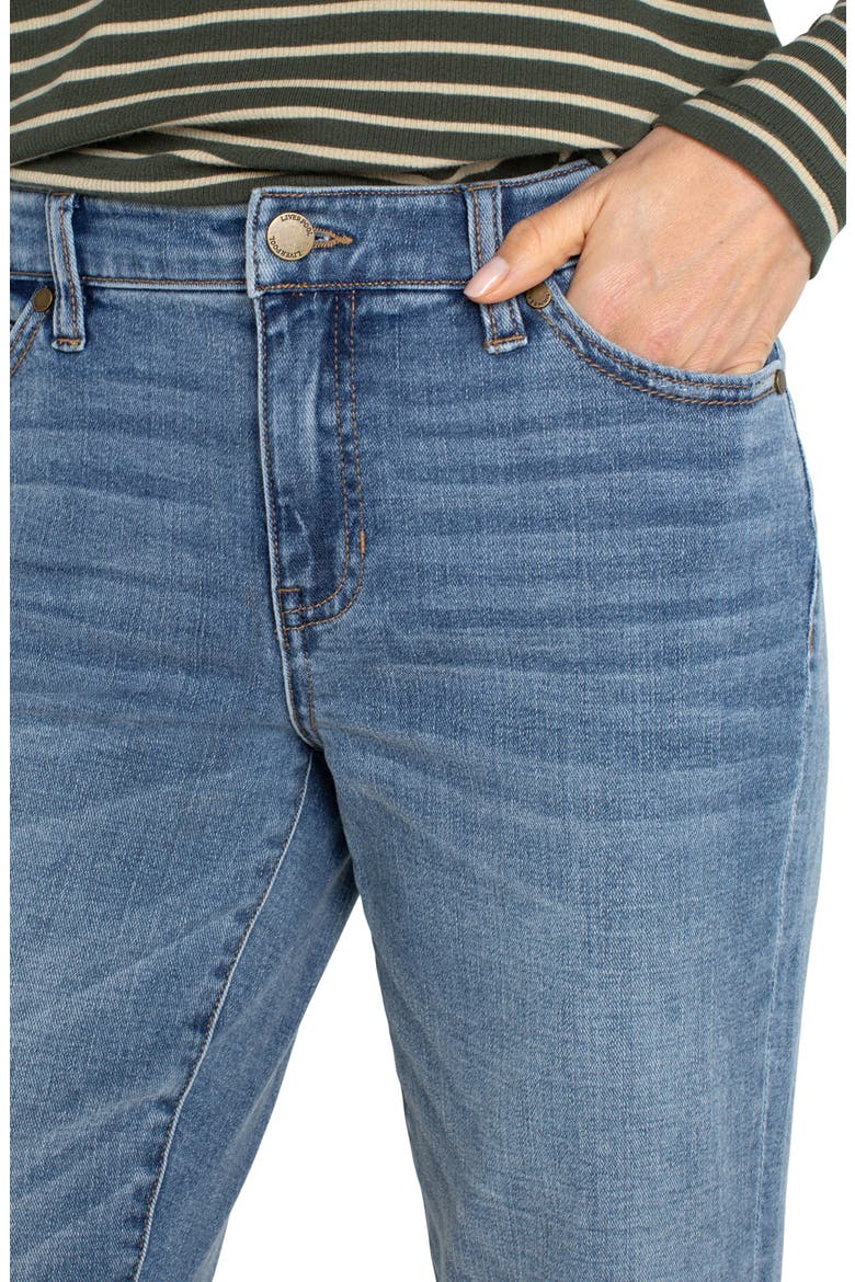Marley High Waist Cuff Girlfriend Jeans, Alternate, color, VINELAND