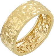 Bony Levy 14K Gold Hammered Band
