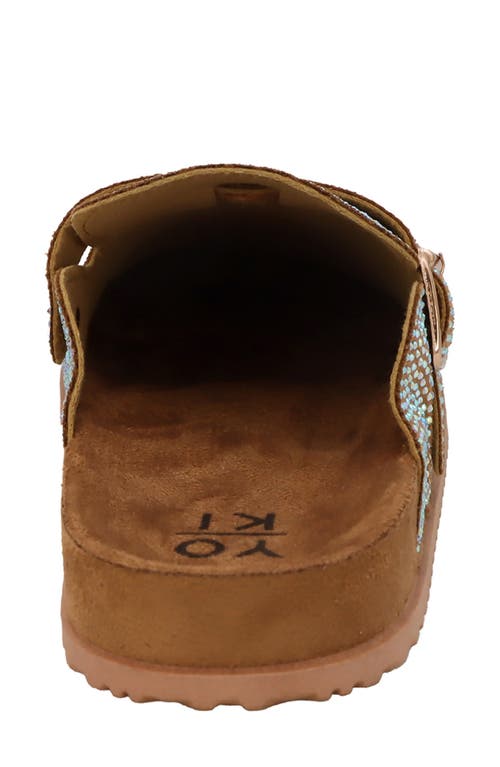 Yoki Tamara Crystal Embellished Clog In Tan