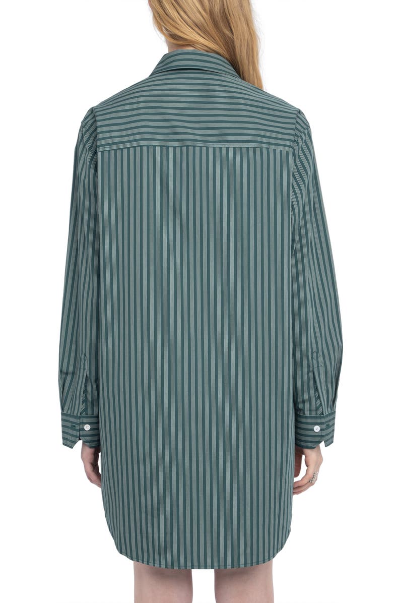 Zadig & Voltaire Rorning Stripe Long Sleeve Shirtdress, Alternate, color,