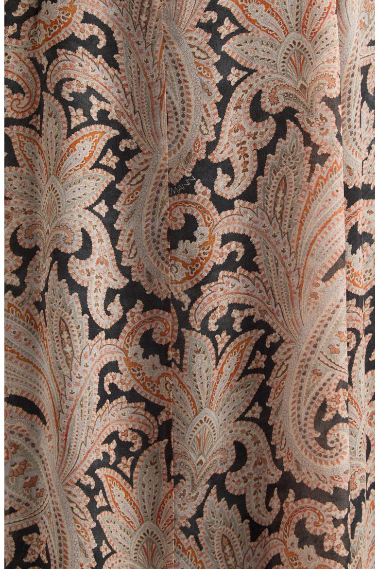 Valiant Print Long Sleeve Maxi Dress, Alternate, color, CHARCOAL PAISLEY