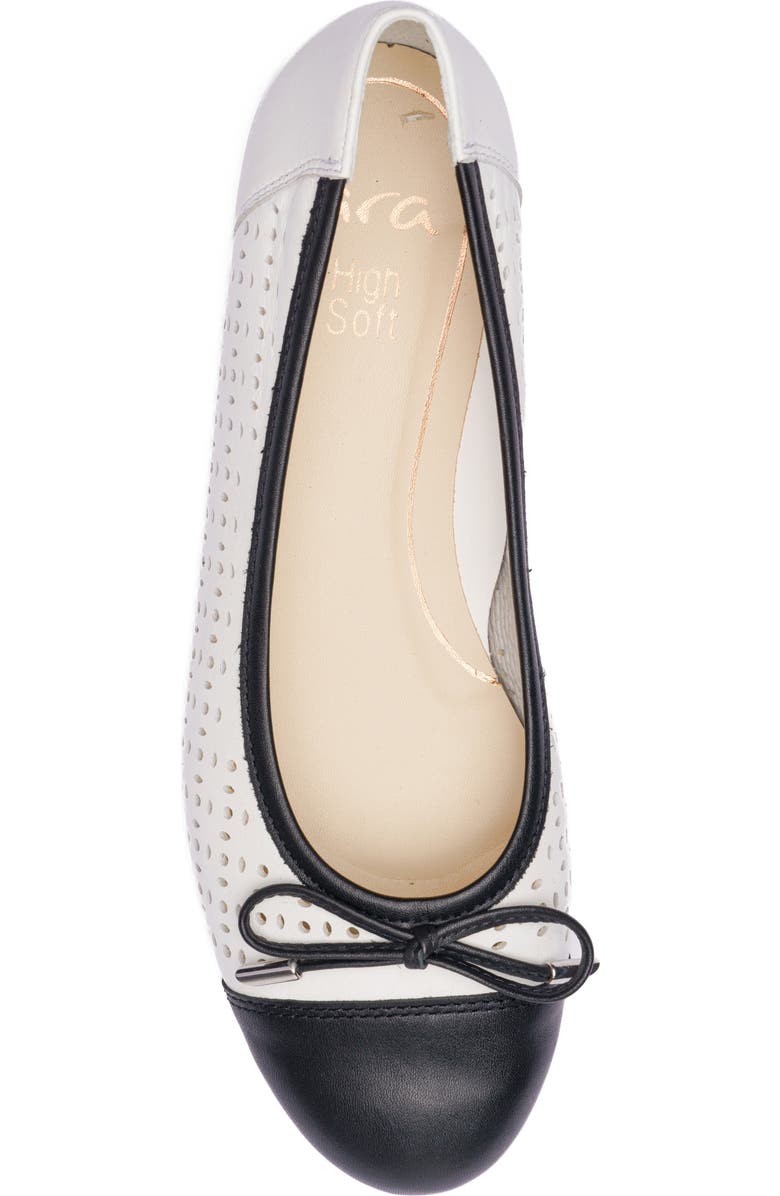 ara Sangria Cap Toe Flat, Alternate, color,