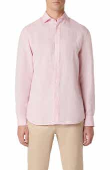 Bugatchi Axel Linen Button-Up Shirt