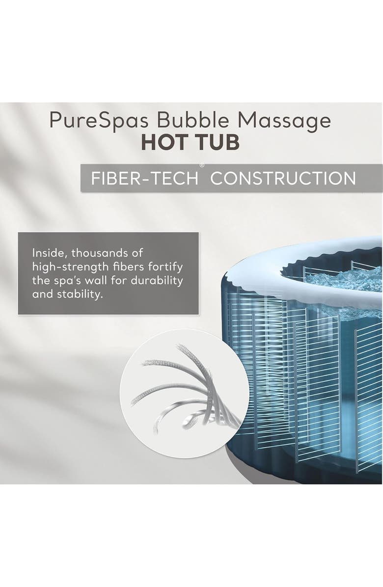 Intex Purespa Sahara Tan 4Person Inflatable Hot Tub, 77" Round, Jets, Alternate, color,