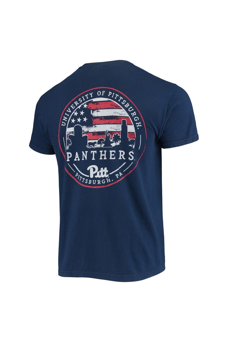 Men's Navy Pitt Panthers Campus Americana T-Shirt, Alternate, color, Navy