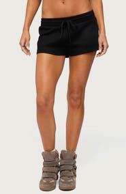 EDIKTED Baila Waffle Shorts