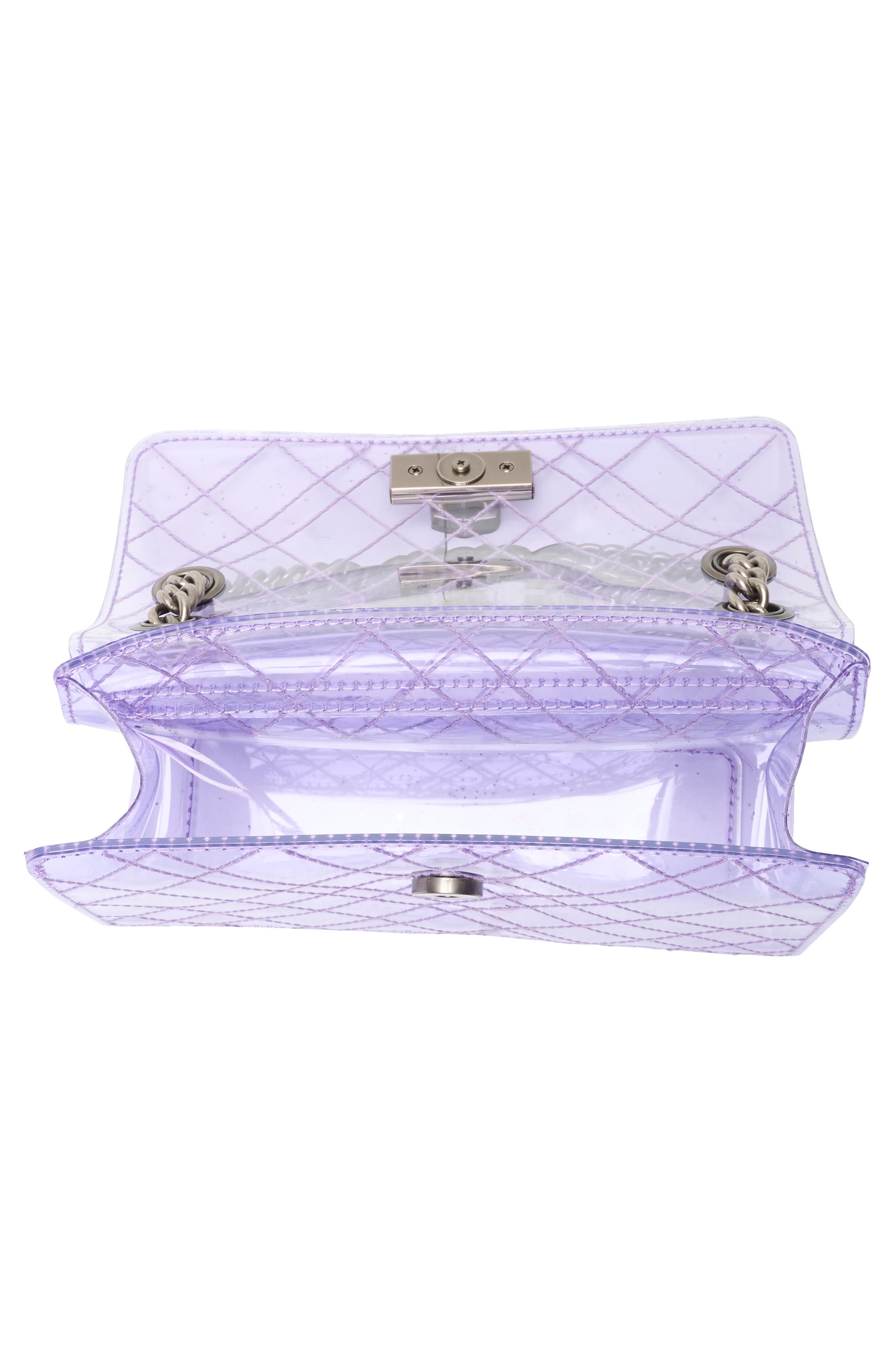 KG Kurt Geiger Mini Brixton Vinyl Convertible Shoulder Bag, Alternate, color, Light/ Pastel Purple