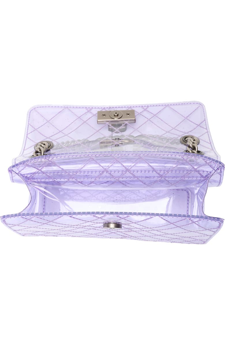 KG Kurt Geiger Mini Brixton Vinyl Convertible Shoulder Bag, Alternate, color, Light/ Pastel Purple