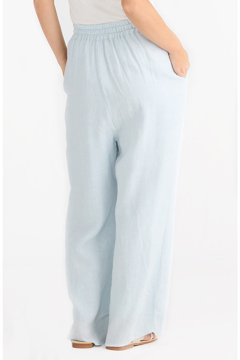 Sunny Days Wide Leg Linen Pants, Alternate, color, SKY