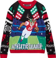 33 DEGREES Kids' Reindeer Athletic League Sweater