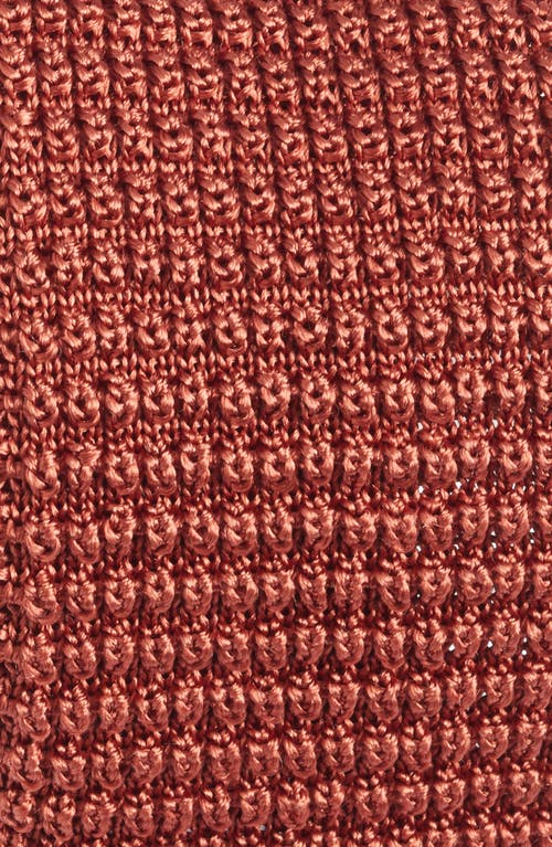 Jack Victor Hudson Silk Knit Tie In Orange