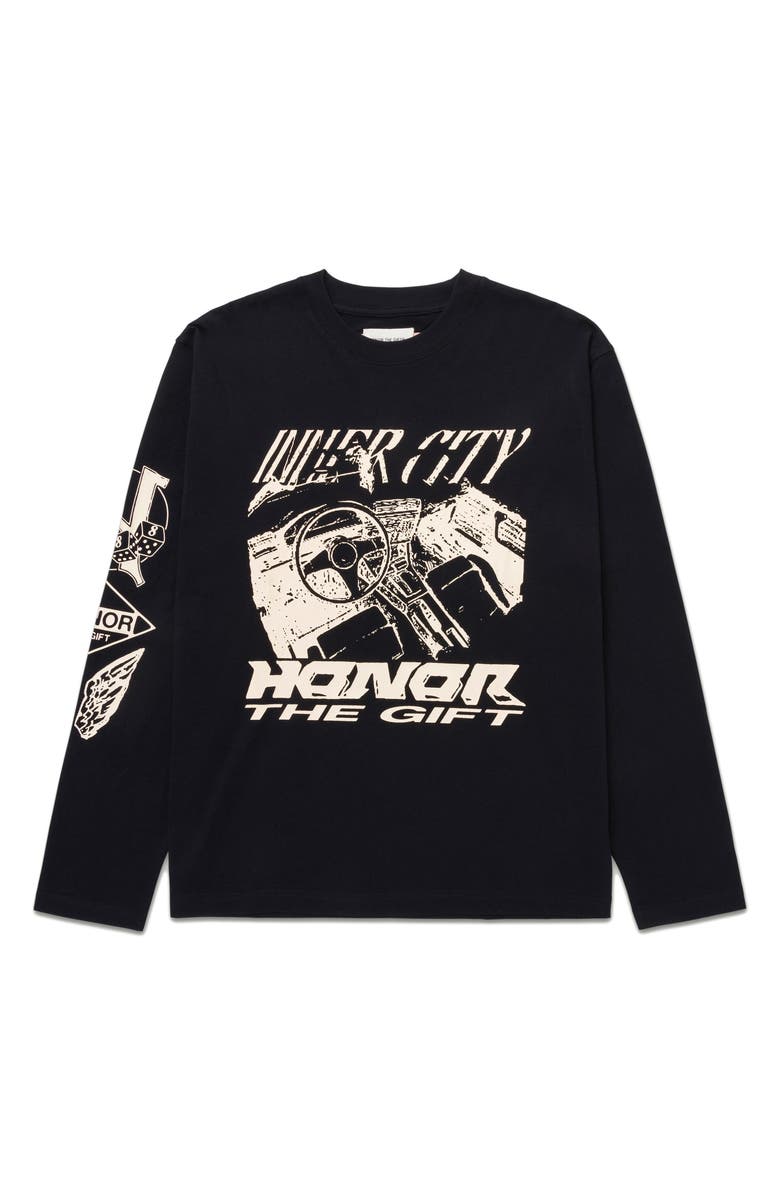 HONOR THE GIFT Driving Graphic Long Sleeve T-Shirt, Main, color, 