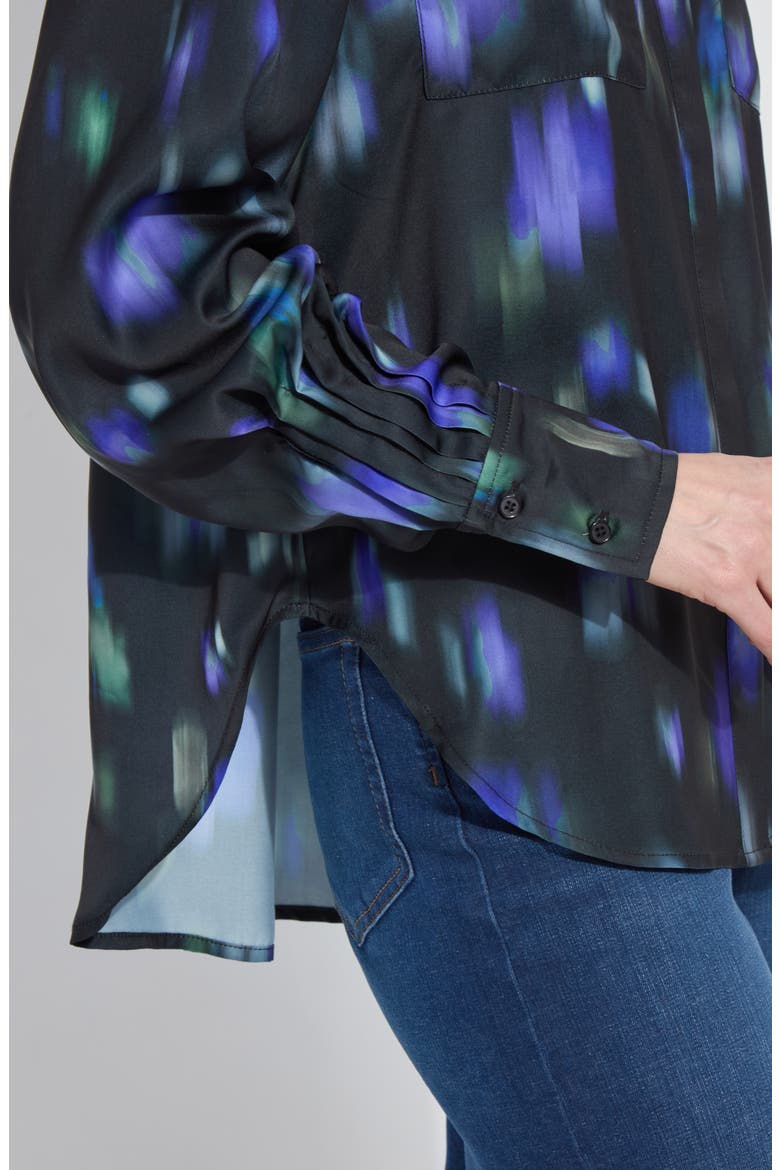 Aitana Utility Pleat Button-Up Shirt, Alternate, color, MOTION BL