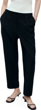 MANGO Flowy Drawstring Pants