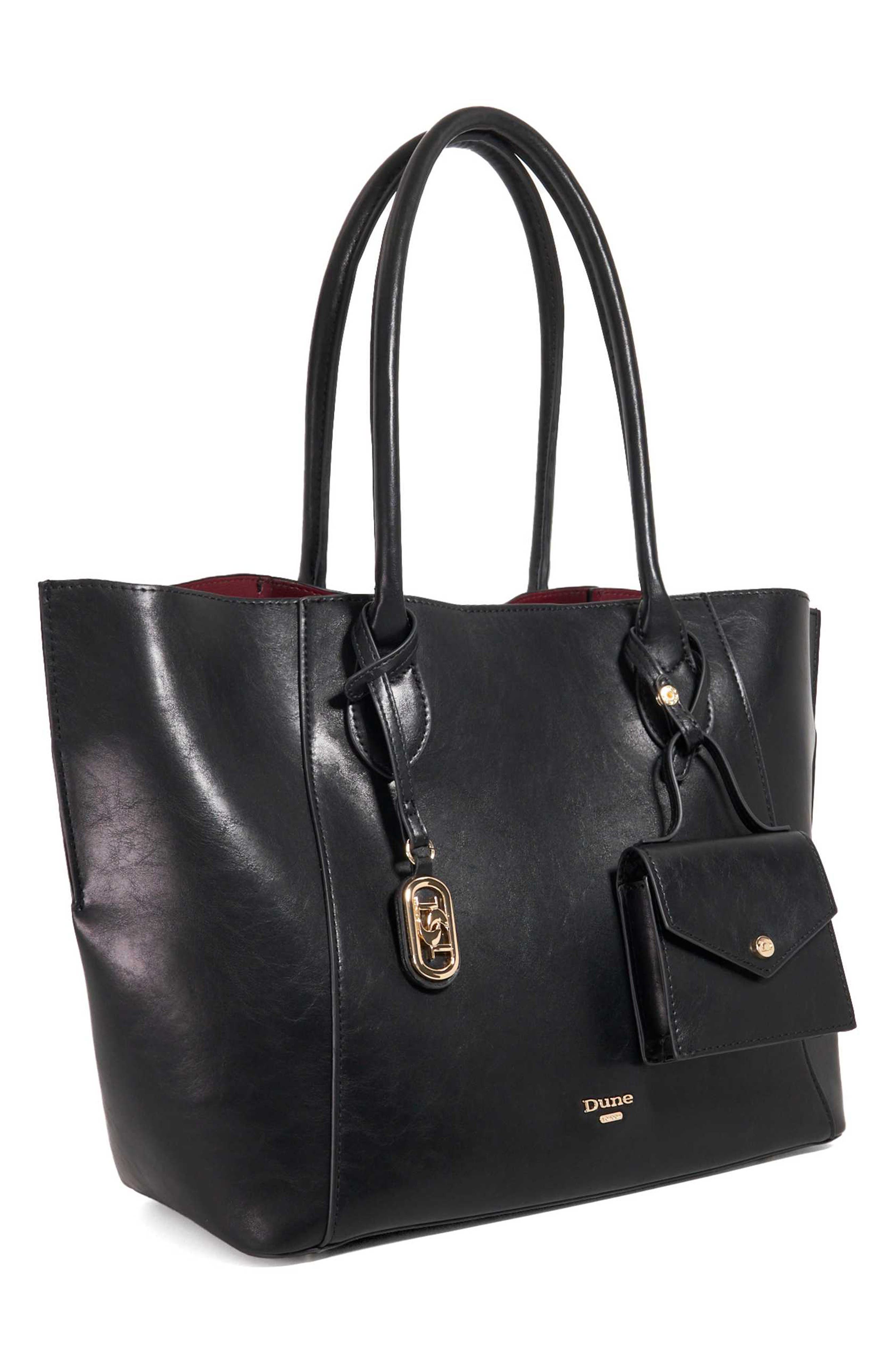 Dune London Dexterities Faux Leather Tote Bag, Alternate, color, 