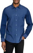 W.R.K Reworked Slim Fit Micro Geo Print Cotton Button-Up Shirt