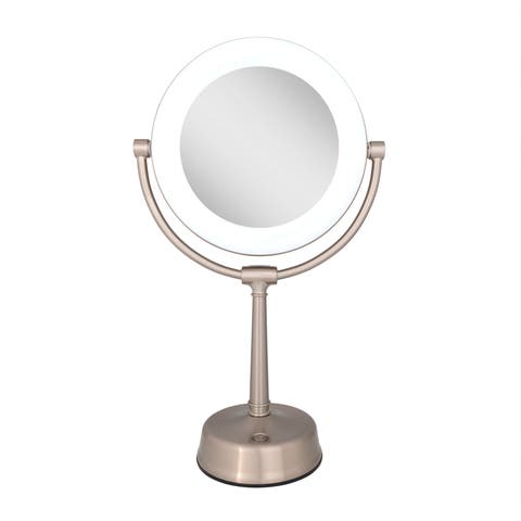 Lexington Lighted Makeup Mirror with 10X/1X Magnification