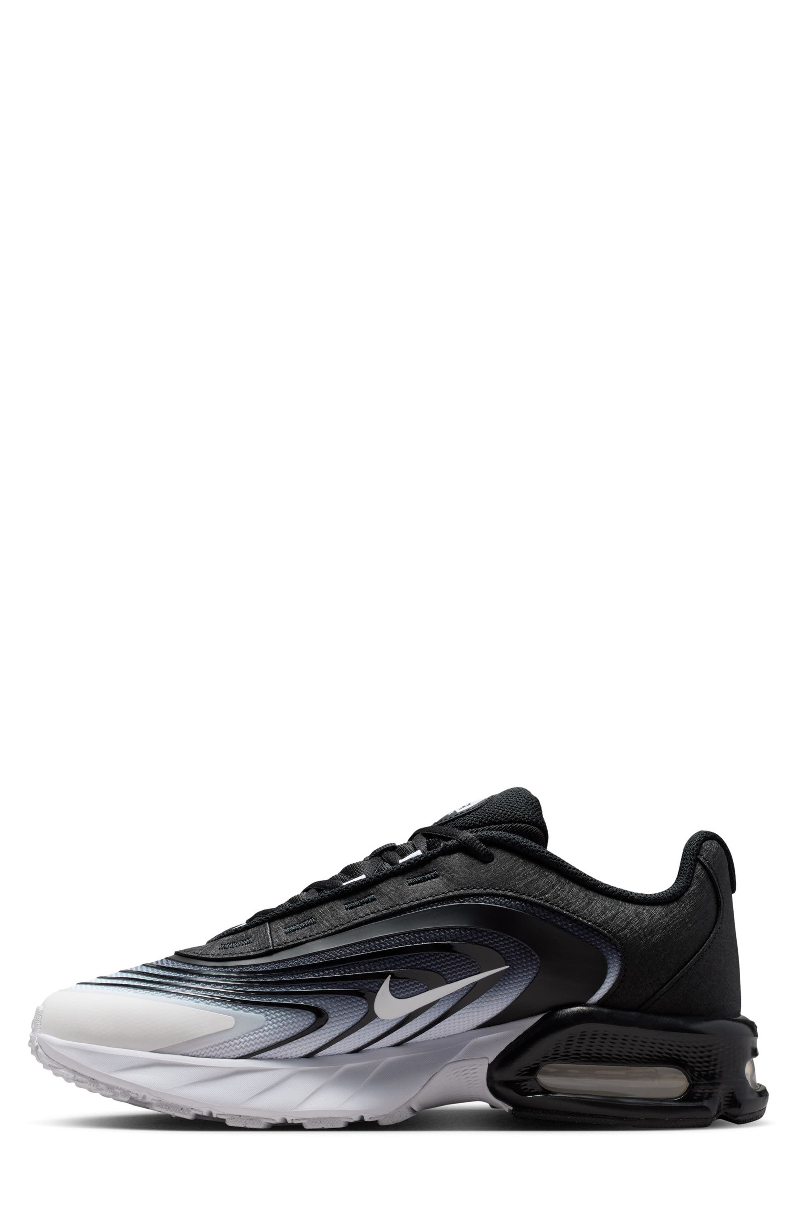 Air Max Fire Sneaker, Alternate, color, BLACK/ WHITE/ BLACK