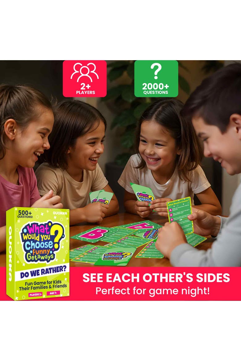 What Would You Choose? Trivia and Card Games for Kids & Family, Alternate, color, Hilarious Situations Set Of 4