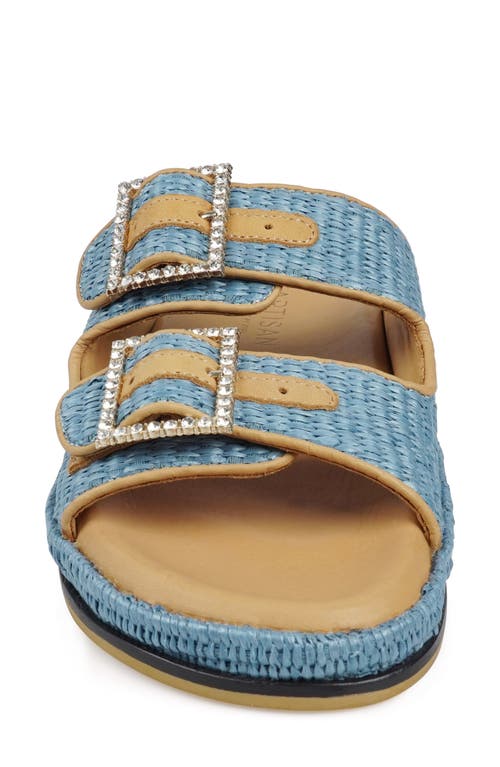 Zigi Artisan Reedie Two-strap Sandal In Blue