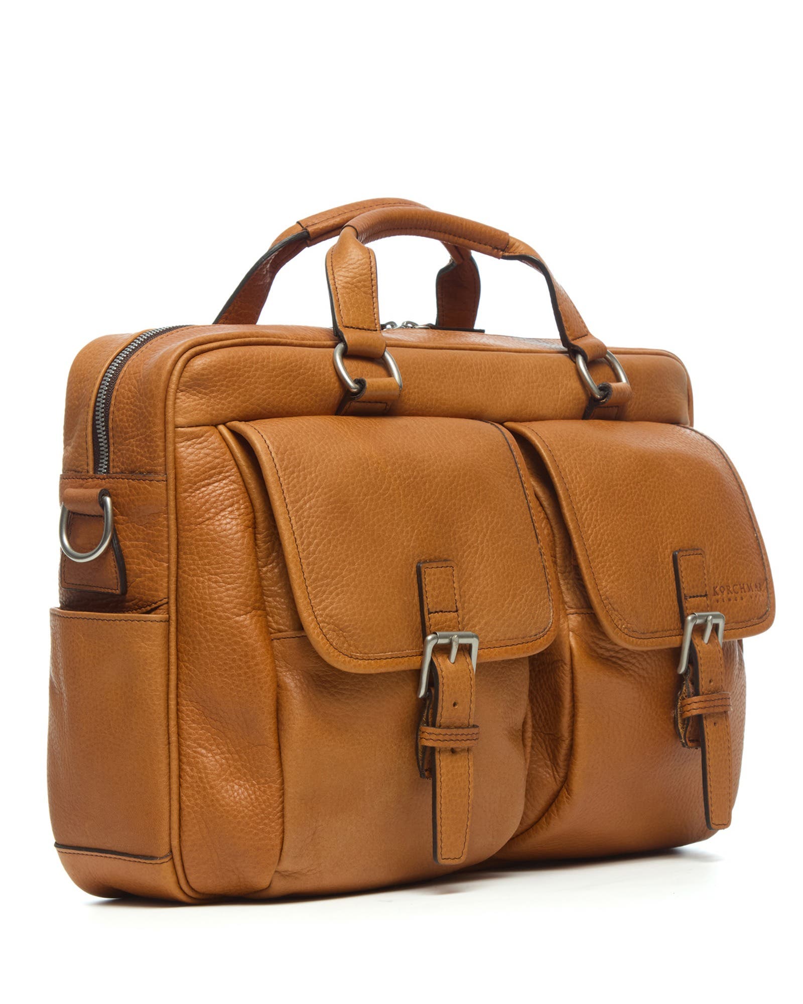 Barton Leather Briefcase, Alternate, color, Pebbled Tan