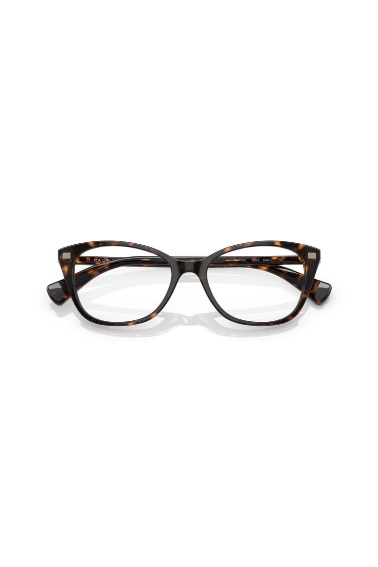 53mm Rectangle optical glasses, Alternate, color, Tortoise