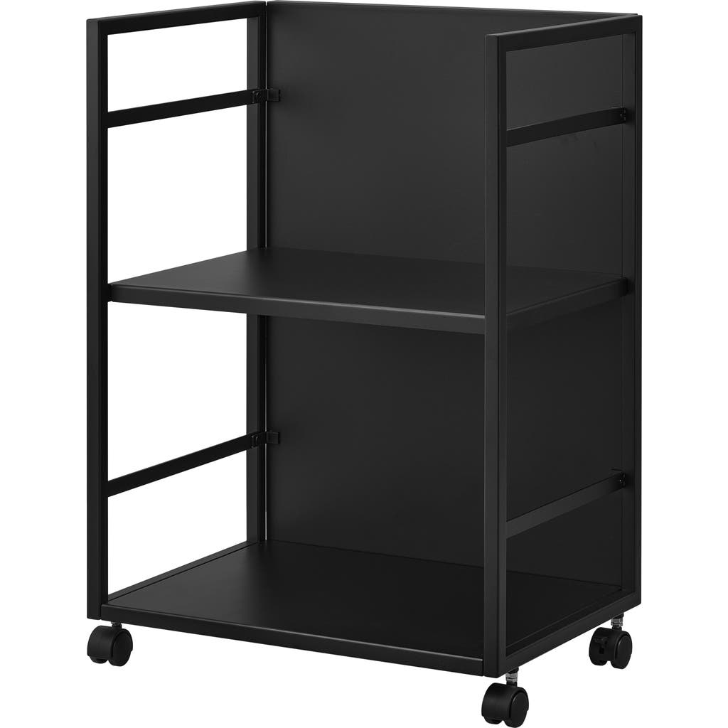 Yamazaki Two Tier Hideaway Storage Cart In Black