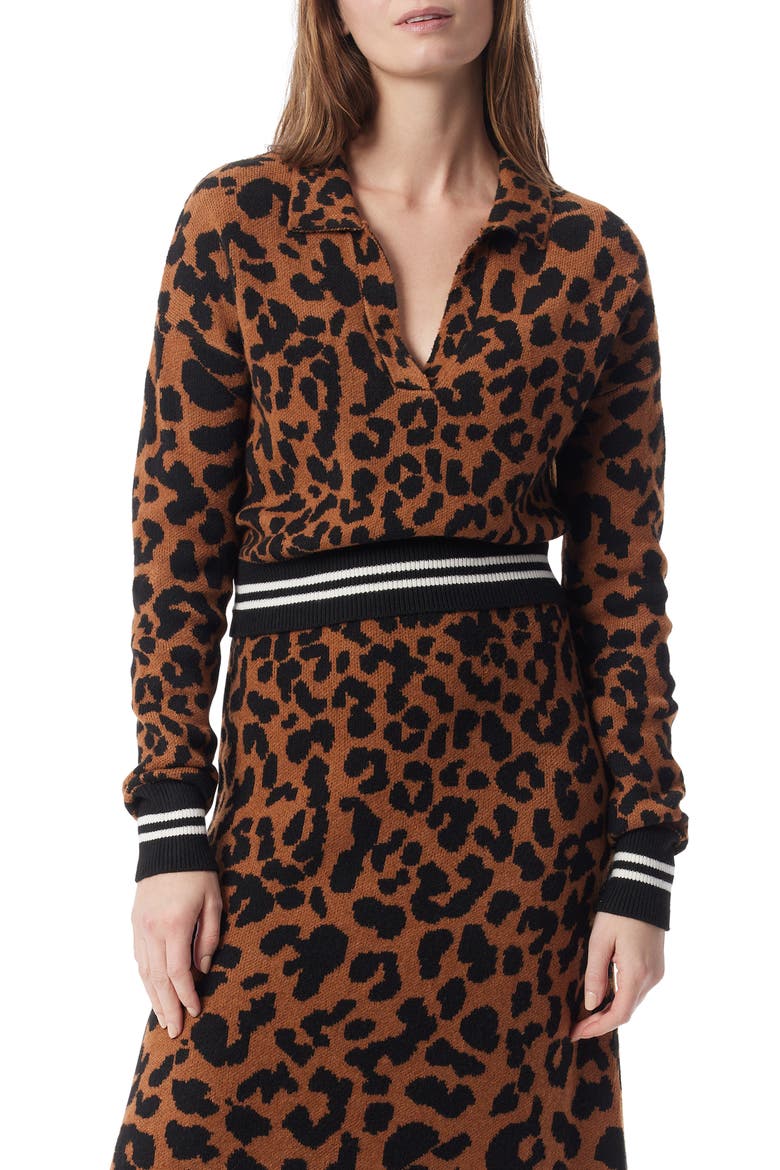 Barbara Leopard Jacquared Sweater, Main, color, NEUTRAL- ANIMAL JACQUARD