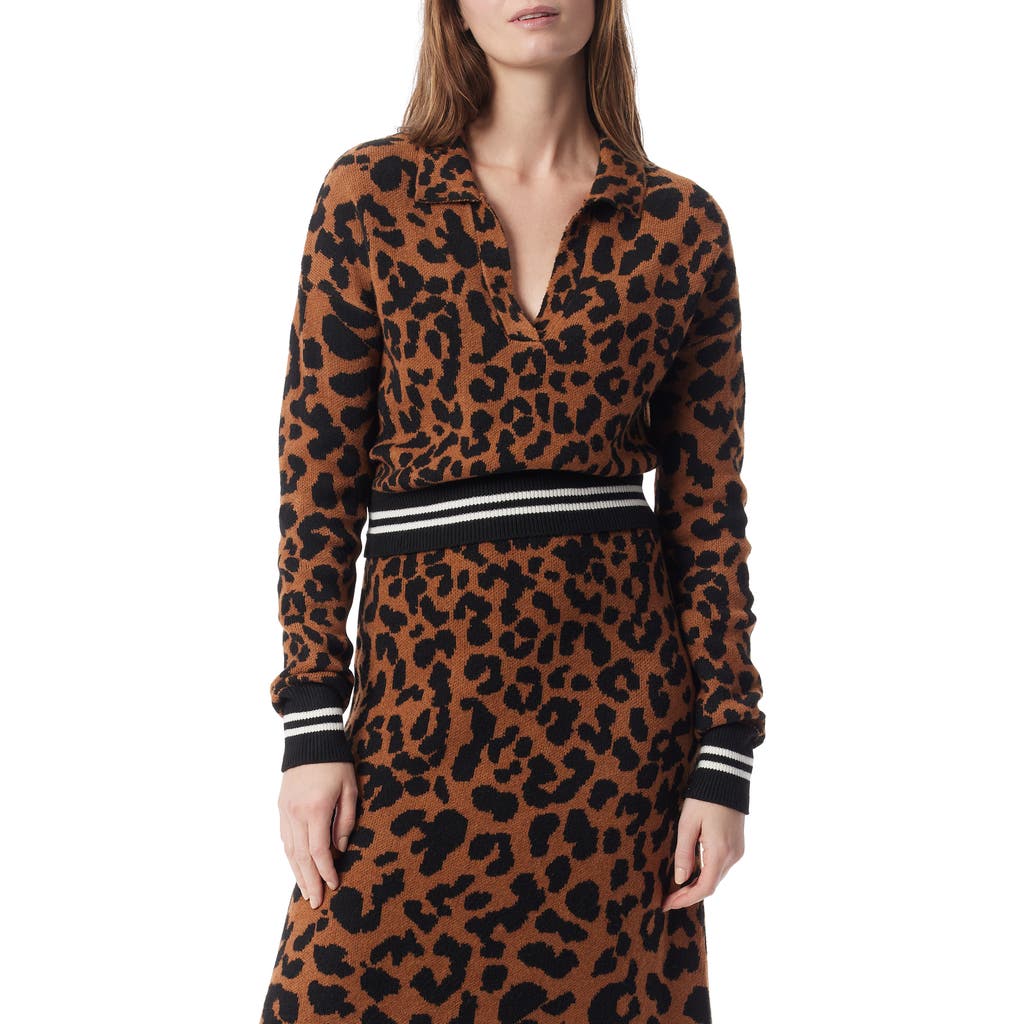 Do By Dee Ocleppo Barbara Leopard Jacquared Sweater In Brown