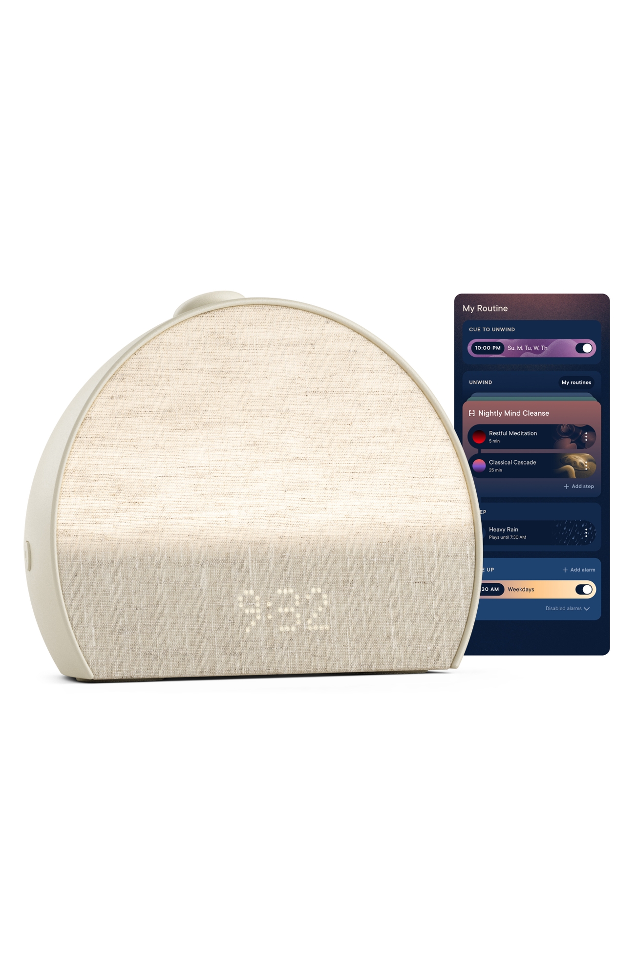 Hatch Inc Restore 3 Smart Light, Sound Machine & Sunrise Alarm Clock - Putty