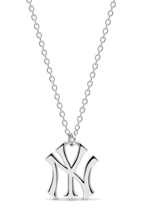 x The MLB New York Yankees Logo Charm Necklace