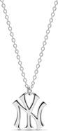 Luv AJ x The MLB New York Yankees Logo Charm Necklace