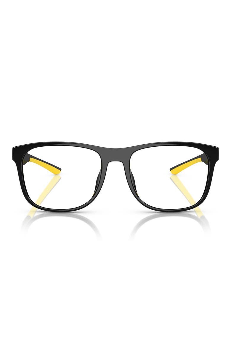 54mm Square Optical Glasses, Main, color, BLACK
