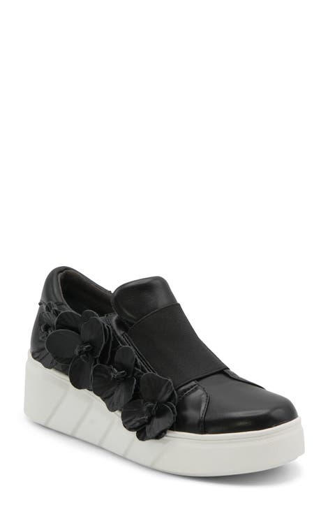 Rachelle Floral Embellished Wedge Sneaker (Women)