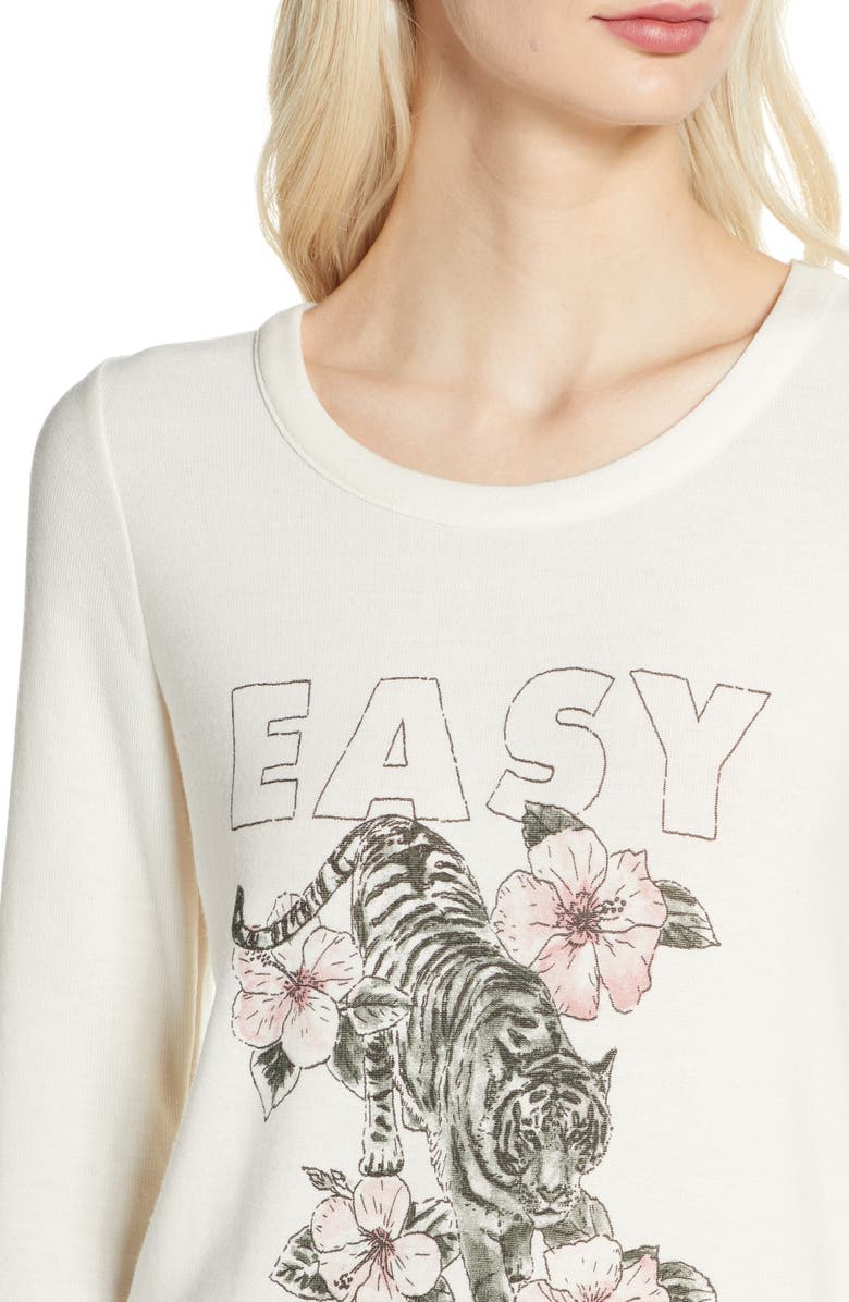 Chaser Easy Tiger Cozy Knit Sweatshirt, Alternate, color, 